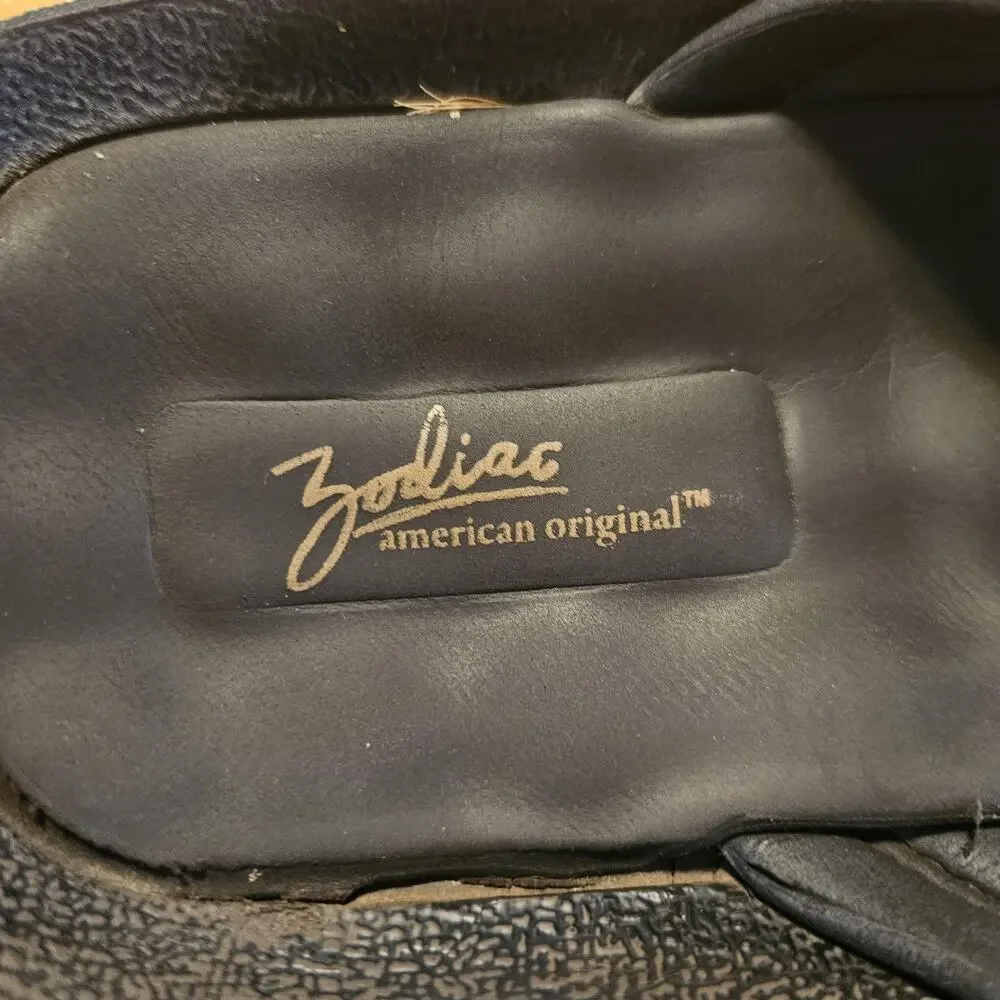 Zodiac American Original Sandals Mens Size 13‎ Brown Black Flip Flop Thong